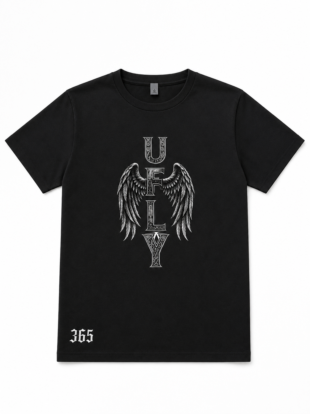 Black “UFLY 365” Graphic T-Shirt