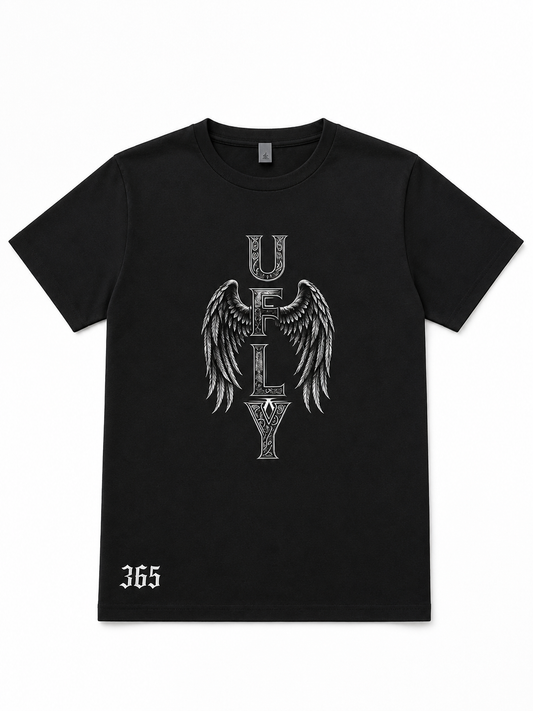 Black “UFLY 365” Graphic T-Shirt